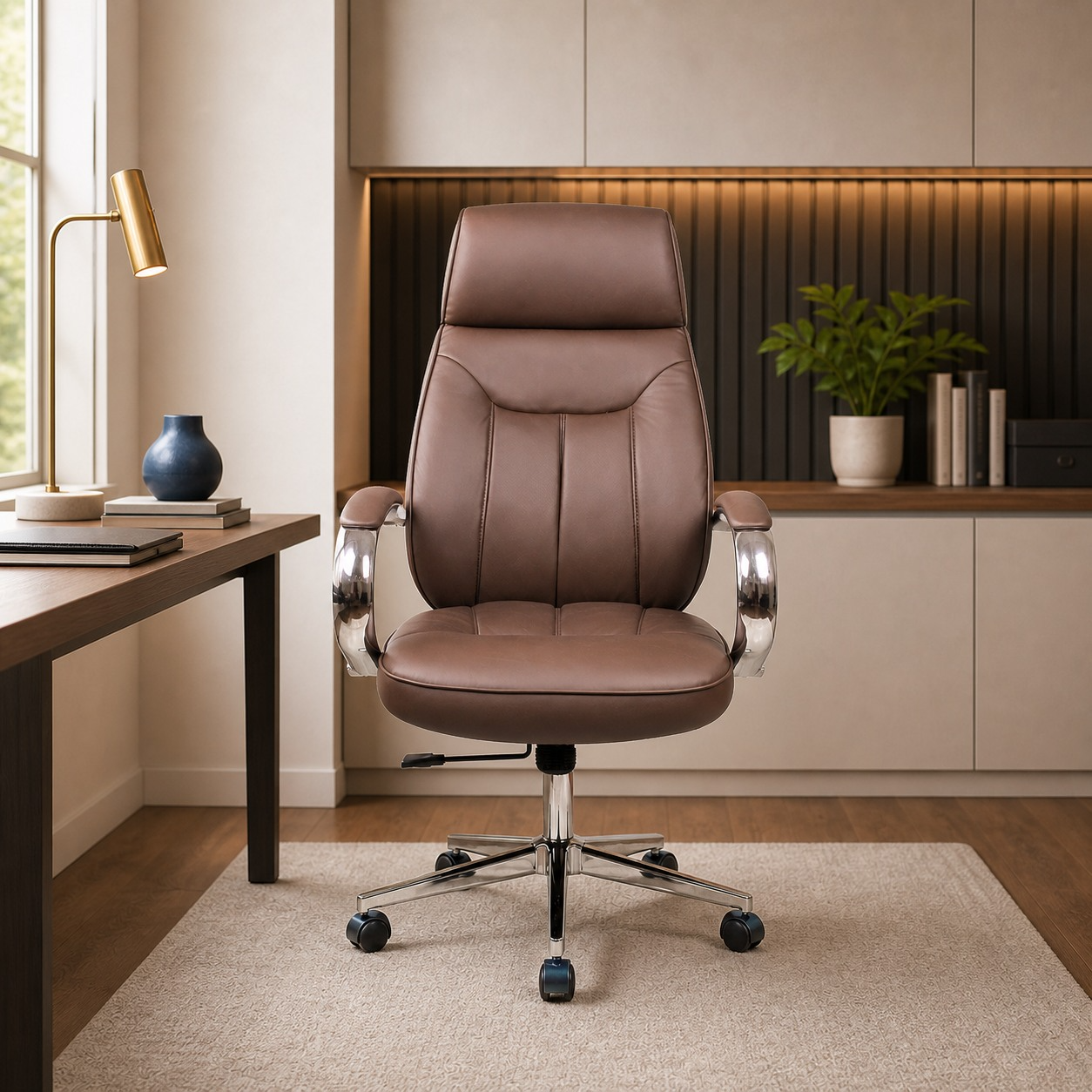 Ergonomic Leather Executive Chair